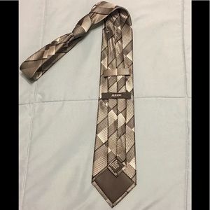 Alfani Gray And Black Neck Tie 100% Polyester